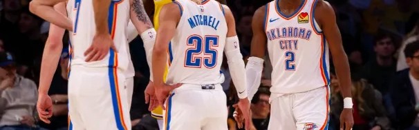 雷霆全场三分41中21命中率51.2%，湖人仅26中9命中率仅34.6%