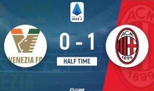 PG模拟器-半场-AC米兰暂1-0威尼斯 福法纳助攻普利西奇破门
